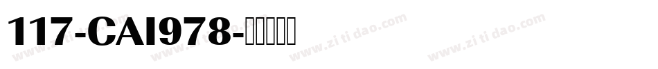 117-CAI978字体转换