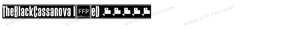 TheBlackCassanova-l2eD字体转换