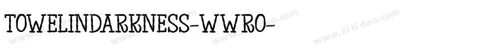 TowelInDarkness-WWrO字体转换