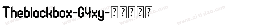 Theblackbox-G4xy字体转换