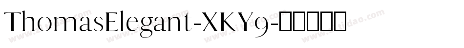 ThomasElegant-XKY9字体转换
