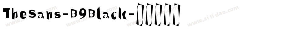 TheSans-B9Black字体转换