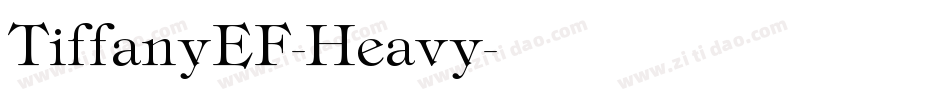 TiffanyEF-Heavy字体转换