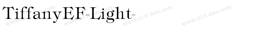 TiffanyEF-Light字体转换