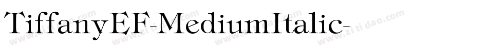 TiffanyEF-MediumItalic字体转换