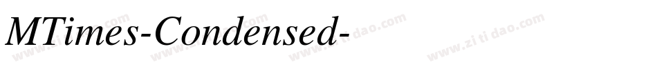 MTimes-Condensed字体转换