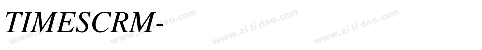 TIMESCRM字体转换