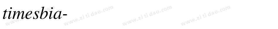 timesbia字体转换