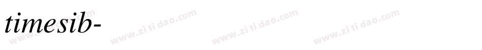 timesib字体转换