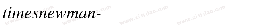 timesnewman字体转换