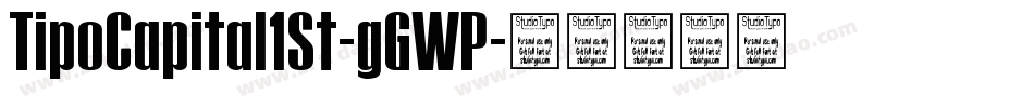 TipoCapital1St-gGWP字体转换