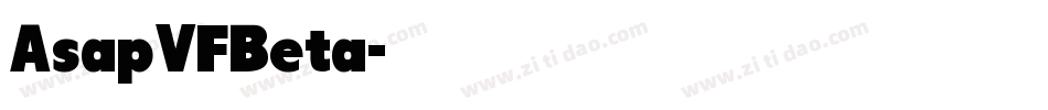 AsapVFBeta字体转换