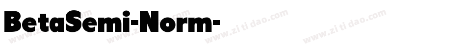 BetaSemi-Norm字体转换