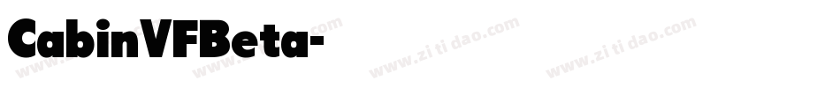 CabinVFBeta字体转换