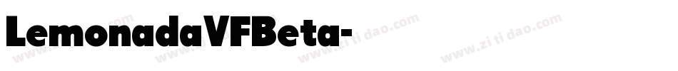 LemonadaVFBeta字体转换