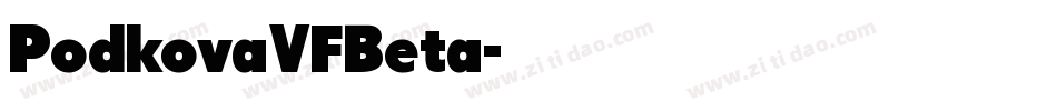 PodkovaVFBeta字体转换