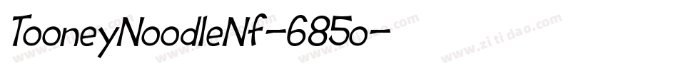 TooneyNoodleNf-685o字体转换