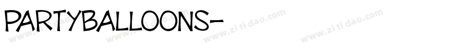 PARTYBALLOONS字体转换