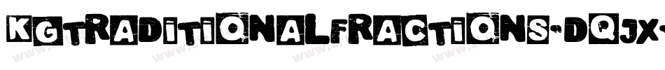 KgTraditionalFractions-dqJX字体转换