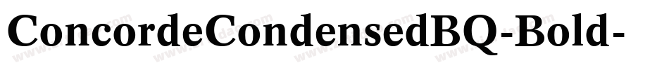 ConcordeCondensedBQ-Bold字体转换