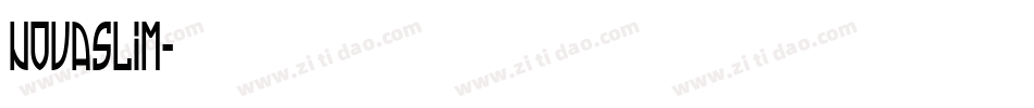NovaSlim字体转换
