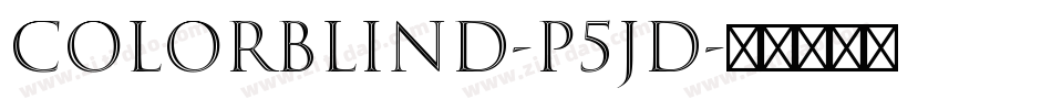 Colorblind-p5JD字体转换