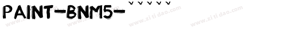Paint-BnM5字体转换