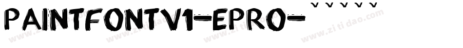 PaintFontV1-ePrO字体转换