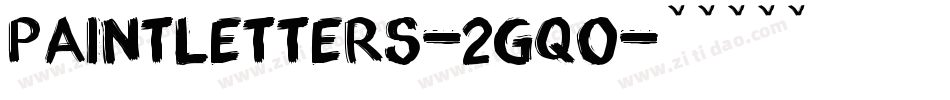 PaintLetters-2gqo字体转换