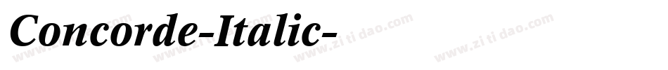 Concorde-Italic字体转换