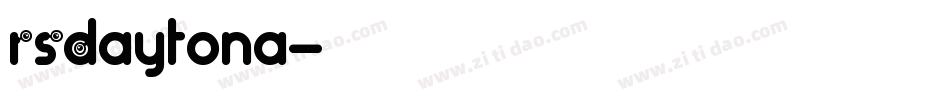RSDaytona字体转换