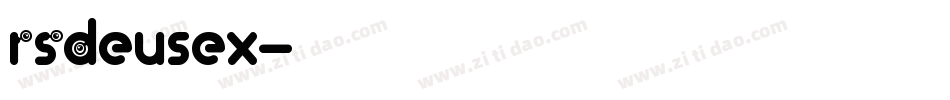 RSDeusex字体转换