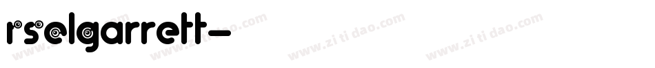 RSElGarrett字体转换