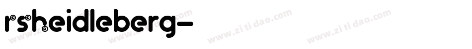 RSHeidleberg字体转换