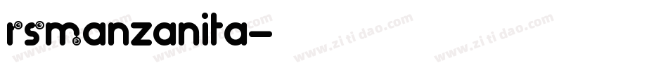 RSManzanita字体转换