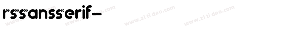 RSSansSerif字体转换