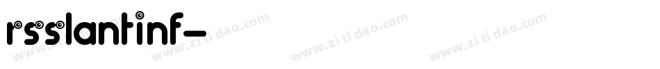 RSSlantInf字体转换