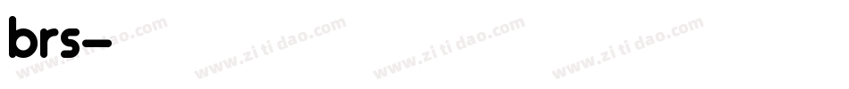 brs字体转换