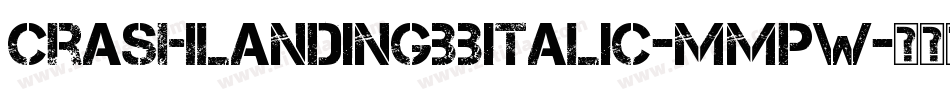 CrashlandingBbItalic-MMpw字体转换