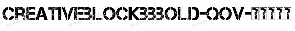 CreativeblockBbBold-qOV字体转换