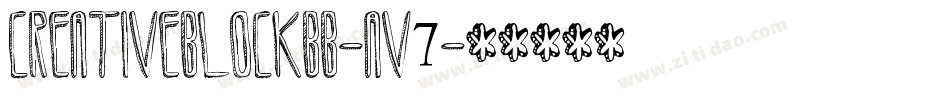 CreativeblockBb-Av7字体转换