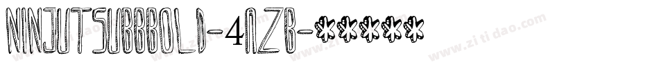 NinjutsuBbBold-4aZB字体转换