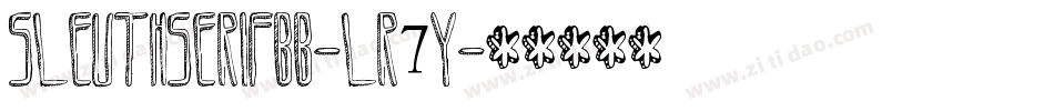 SleuthserifBb-Lr7y字体转换