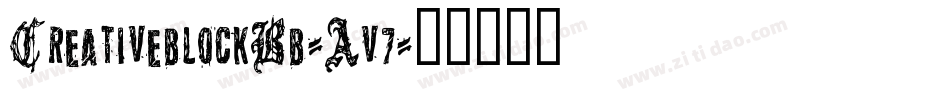 CreativeblockBb-Av7字体转换