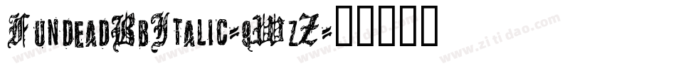 FundeadBbItalic-9WzZ字体转换