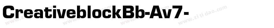CreativeblockBb-Av7字体转换