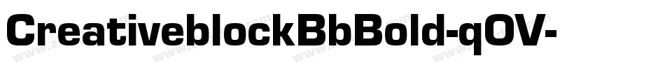 CreativeblockBbBold-qOV字体转换