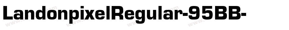 LandonpixelRegular-95BB字体转换