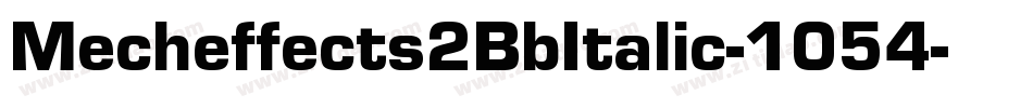 Mecheffects2BbItalic-1054字体转换