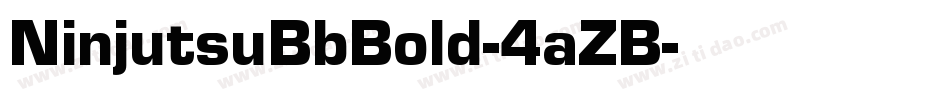 NinjutsuBbBold-4aZB字体转换